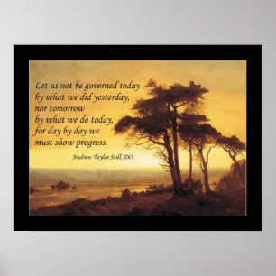 Osteopathic citationstecken vid A.T. Stillbild Poster