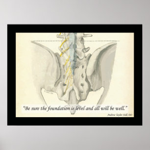 Osteopathic fundamentcitationstecken vid A.T. Poster