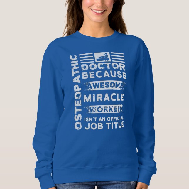 Osteopatisk Doktor Gift Funny Miracle Worker  T Shirt (Framsida)