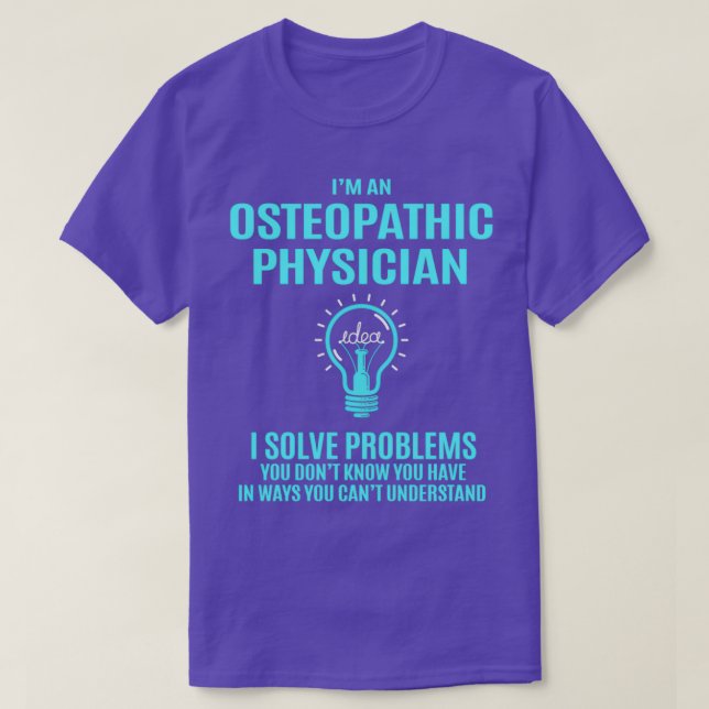 Osteopatisk läkare I lösning av problem med Giftar T Shirt (Design framsida)