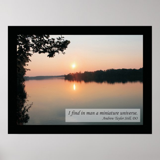 Osteopatiska citattecken och Ord Health Poster (Framsidan)