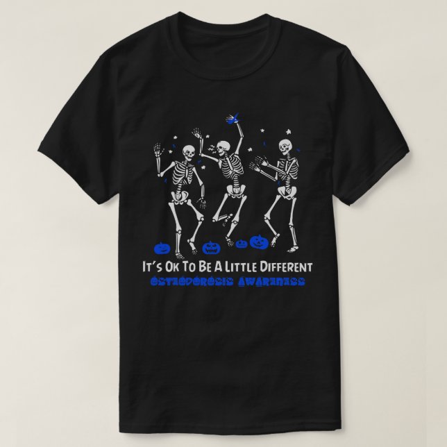 Osteoporos-medvetandet om att det är okej att vara t shirt (Design framsida)