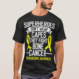 Osteosarcoma Awareness Yellow Ribbon Fighter Bone T Shirt