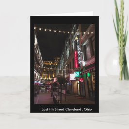 Öster 4th Street, Cleveland, Photo Greeting Card Kort