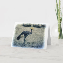 Öster African Krona Crane Kort