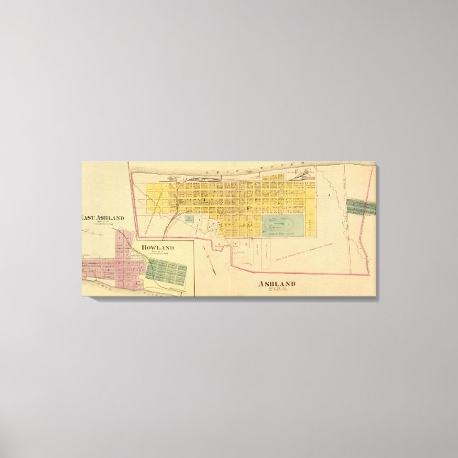 Öster Ashland, Kentucky Canvastryck (Framsida)