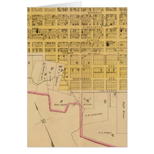 Öster Ashland, Kentucky Hälsningskort (Framsidan)