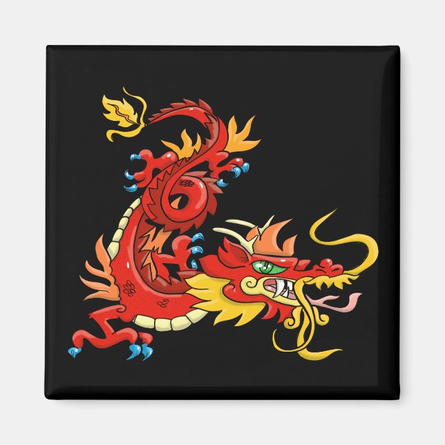 Öster Asian Dragon Magnet (Framsidan)