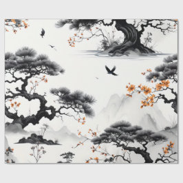 Öster (asiatiska Bläck) Tvättar Papper inkapsling Presentpapper