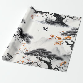 Öster (asiatiska Bläck) Tvättar Papper inkapsling Presentpapper