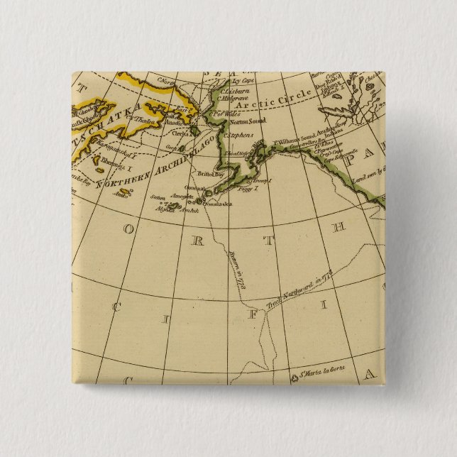 Öster Asien, Nordamerika i Väster Knapp (Framsida)