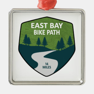 Öster Bay Bike Väg Julgransprydnad Metall