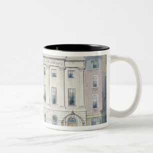 Öster beklär av skinnerss Hall, 1851 Två-Tonad Mugg
