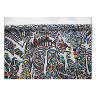 Öster Berlin Wall Graffiti Hälsningskort