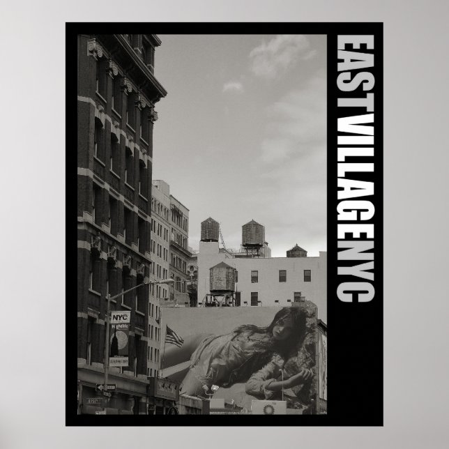 Öster byage New York City Poster (Framsidan)