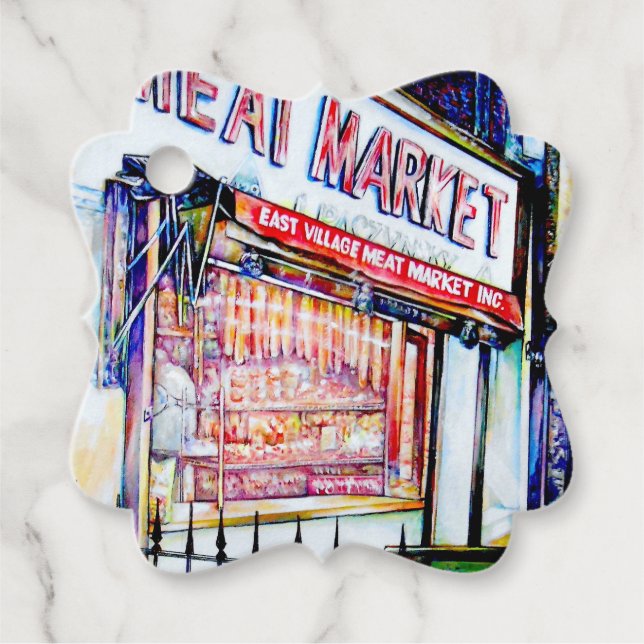 Öster byns visdomsgarden gåvor etiketter (Framsida)