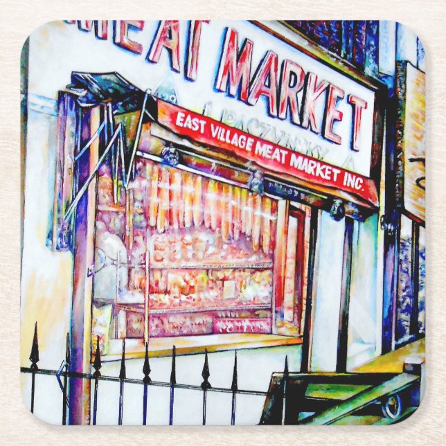 Öster byns visdomsgarden underlägg papper kvadrat (Framsidan)