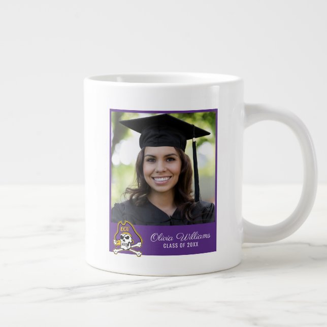 Öster Carolina Universiteten | ECU PIRATER Jumbo Mugg (Höger)