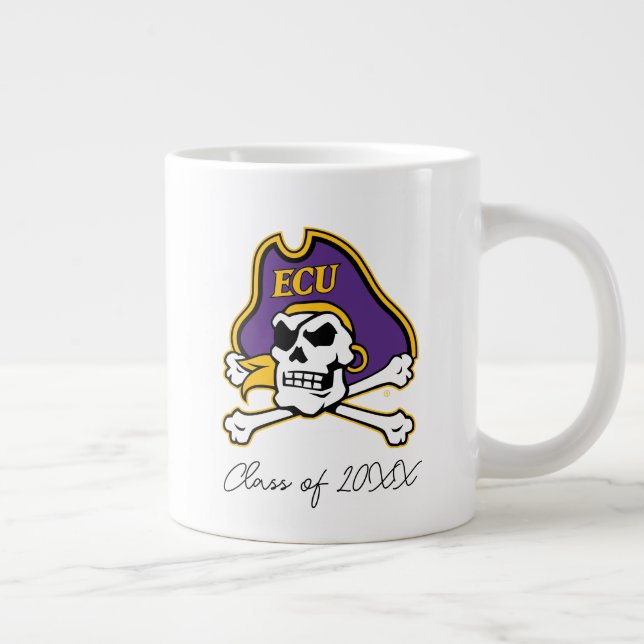 Öster Carolina Universiteten | ECU PIRATER Jumbo Mugg (Höger)