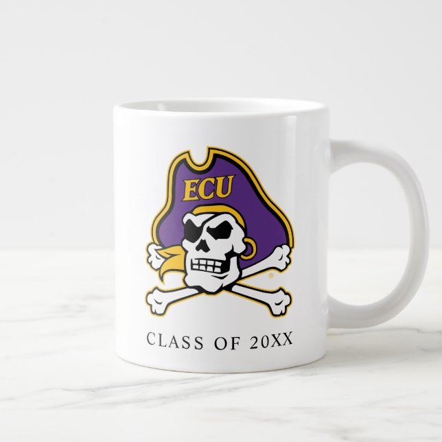 Öster Carolina Universiteten | ECU PIRATER Jumbo Mugg (Höger)