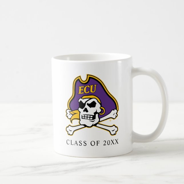 Öster Carolina Universiteten | ECU PIRATER Kaffemugg (Höger)