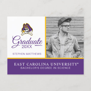 Öster Carolina Universiteten   ECU PIRATER Meddelande Vykort