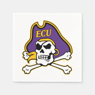 Öster Carolina Universiteten   ECU PIRATER Pappersservett