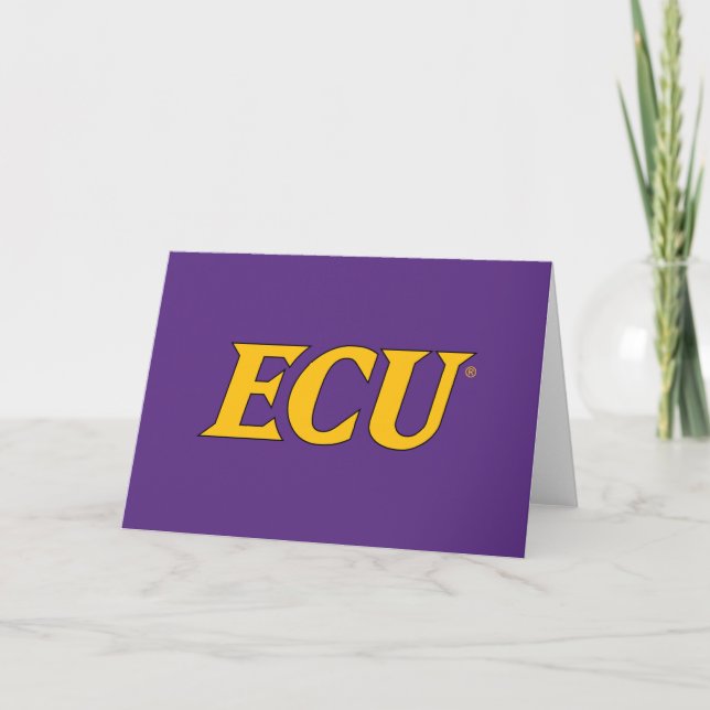 Öster Carolina Universiteten | Logotyp ecu Kort (Framsida)