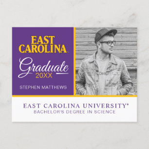 Öster Carolina Universiteten   Öster Carolina Meddelande Vykort