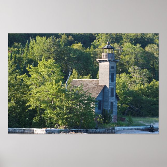 Öster Channel Lighthouse, Michigan Poster (Framsidan)
