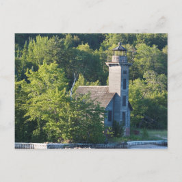 Öster Channel Lighthouse, Michigan Vykort