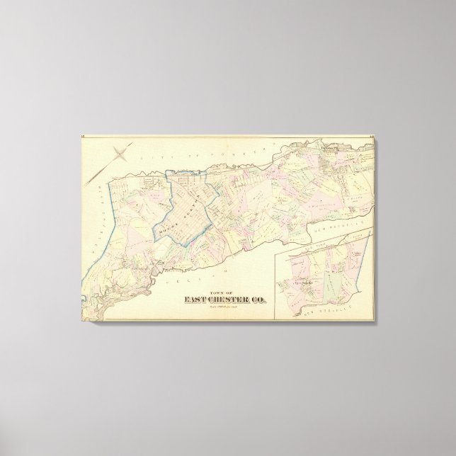 Öster Chester, New York Canvastryck (Framsida)