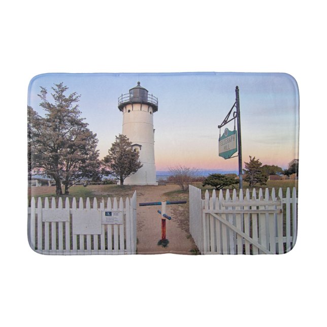 Öster Chop Lighthouse, Massachusetts Bath Mat Badrumsmatta (Framsidan)