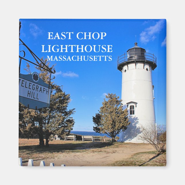 Öster Chop Lighthouse, Massachusetts Magnet (Framsidan)