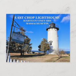 Öster Chop Lighthouse, Massachusetts Postcard Vykort