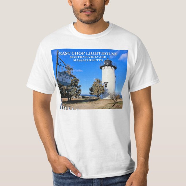 Öster Chop Lighthouse, Massachusetts T-Shirt (Framsida)