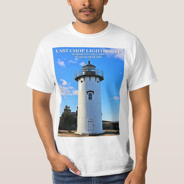 Öster Chop Lighthouse, Massachusetts T-Shirt (Framsida)