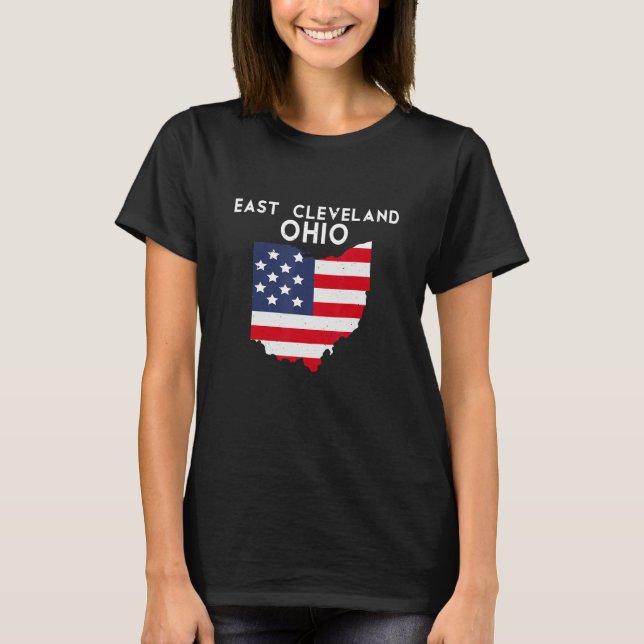 Öster Cleveland Ohio USA, USA, USA, Travel Ohioa T Shirt (Framsida)