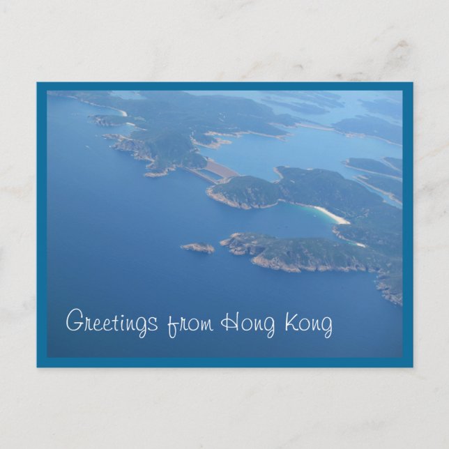 Öster Dam i Hongkongs vykort (Framsida)