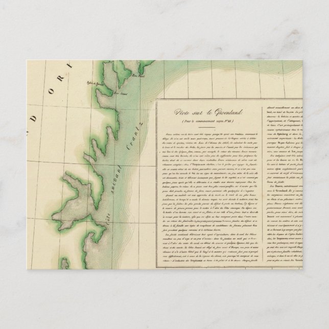 Öster Grönland 20 Vykort (Framsida)