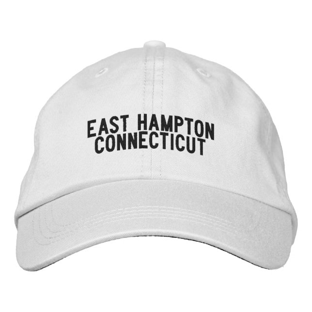 Öster Hampton Connecticut Hat Broderad Keps (Framsida)