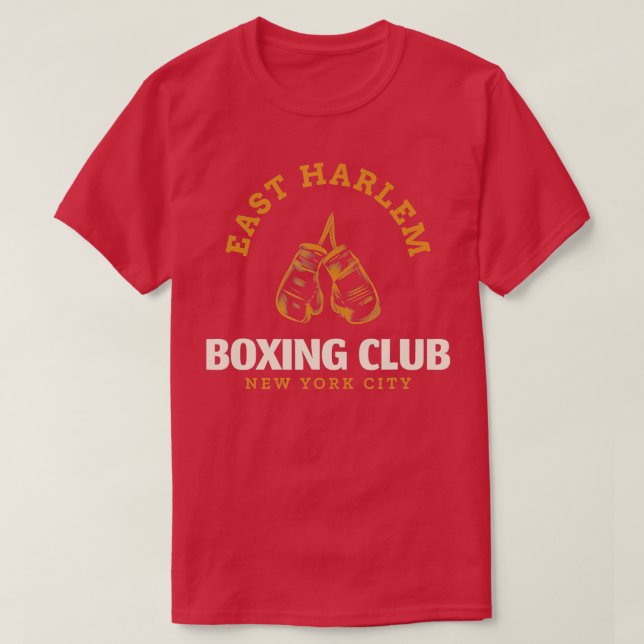 Öster Harlem New York City Boxing Klubb Boxing T Shirt (Design framsida)