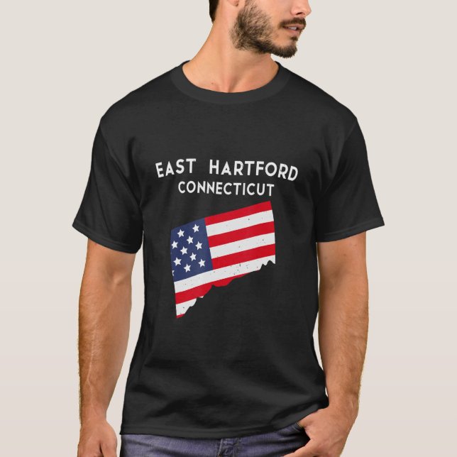 Öster Hartford Connecticut Förenta staterna State  T Shirt (Framsida)