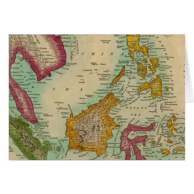 Öster Indien Hälsningskort (Framsidan Horizontal)