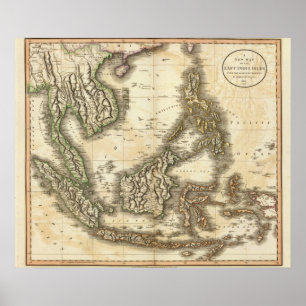 Öster Indien Isles Poster