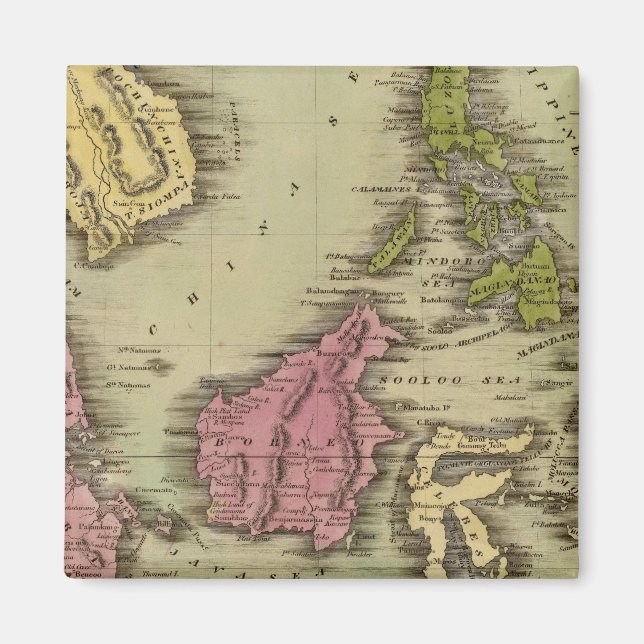 Öster Indien, öarna 2 Magnet (Framsidan)