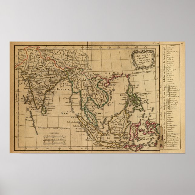 Öster Indien Poster (Framsidan)