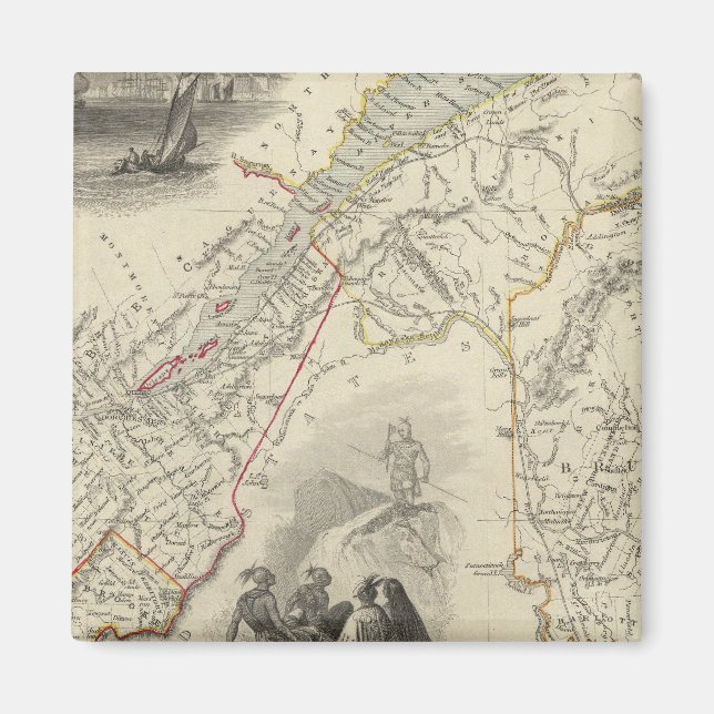 Öster Kanada och New Brunswick Magnet (Framsidan)