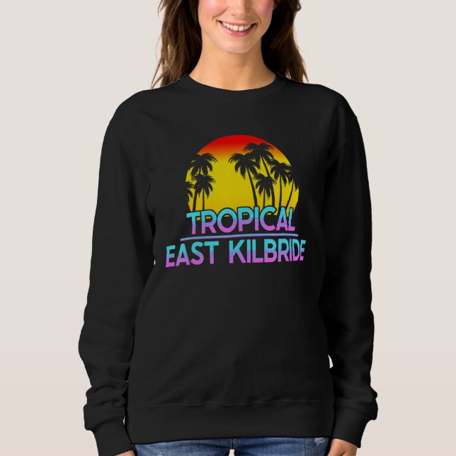 Öster Kilbride Uk Funny British Weather T Shirt (Framsida)