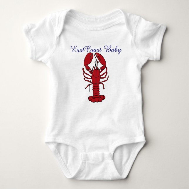 Öster Kusten Baby Lobster Nova Scotia Kanada T Shirt (Framsida)